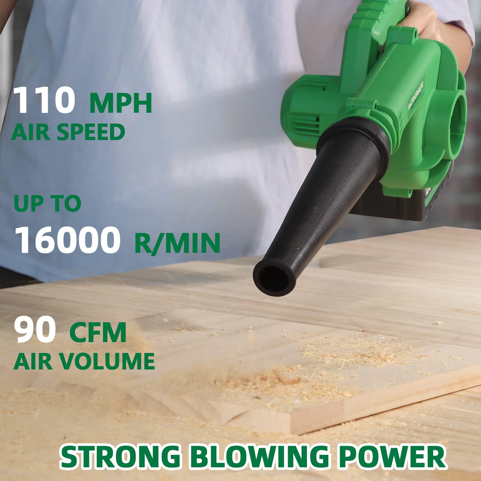 ALTOCRAFT 2-in-1 Jobsite Cordless Blower & Vacuum,20V Max